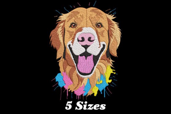 Download Colorful Golden Retriever - Old Collection