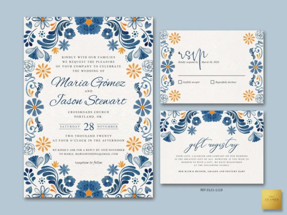Download Mexican Theme Wedding Set 12 Template - Mexican theme Collection