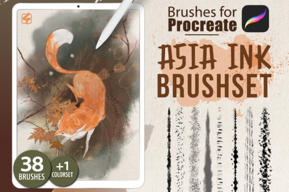 Download Procreate - Asia Ink Brushes - Premium Bundle