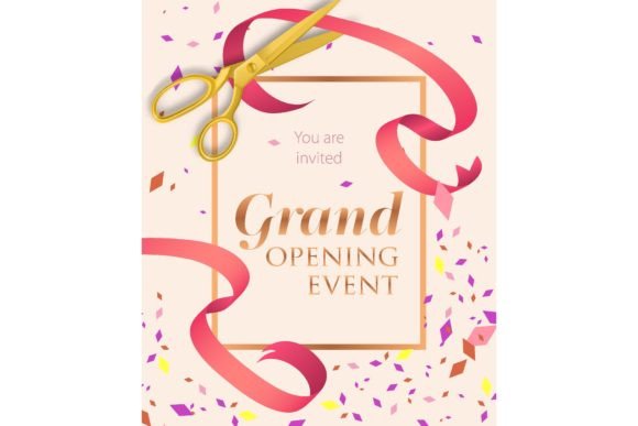 Download Grand Opening Event Lettering with Sciss - Premium Resources