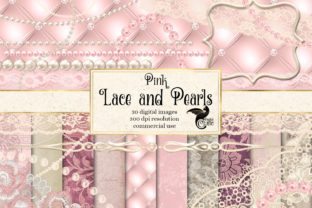 Download Pink Lace and Pearls Graphics - Ink Collection